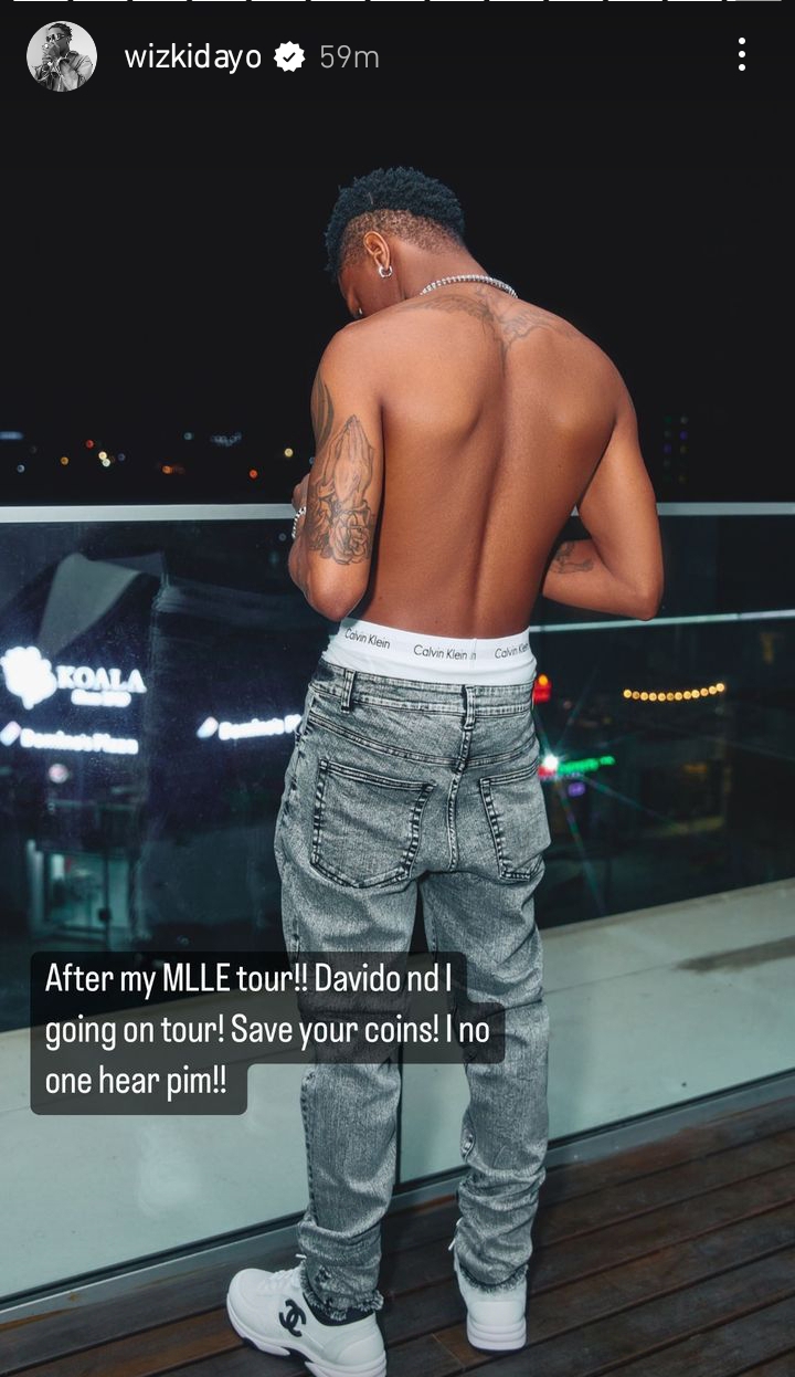 Wizkid Announces Possible Joint Tour With Davido